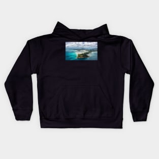 Helicoptering Over Hill Inlet Kids Hoodie